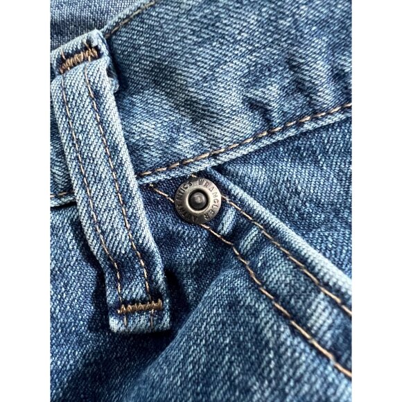 Wrangler Authentics Mens Blue Denim Carpenter Jeans With Utility Pockets 34x32 - Picture 9 of 11